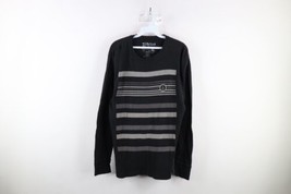 Vintage Volcom Mens XL Faded Striped Thermal Waffle Knit Long Sleeve T-Shirt - £35.16 GBP