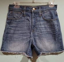 J Crew Womens Jean Shorts Size 25 Blue Denim High Rise W/Pockets Cutoff ... - £9.63 GBP