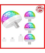 Portable Sound Activated Mini Disco Ball Lights - 4 Pack for Parties &amp; E... - $421.99 MXN