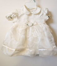 Vintage - Off White Baby Togs Girls Dress  w/shoes - 3-6 Mo - Party/Formal - £23.58 GBP