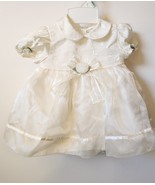 Vintage - Off White Baby Togs Girls Dress  w/shoes - 3-6 Mo - Party/Formal - £23.69 GBP