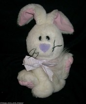 12&quot; VINTAGE 1990 FAIRVIEW WHITE &amp; PINK BUNNY RABBIT STUFFED ANIMAL PLUSH... - £29.14 GBP