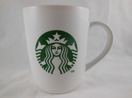 Starbucks Matte finish white  Mug Cup with Green Siren Logo 2011 - £4.32 GBP