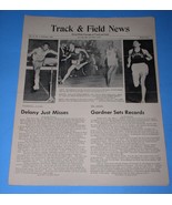 Al Oerter Ron Delany Track &amp; Field News Magazine Vintage Feb 1958 Olympics  - $570.99 MXN