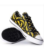 Converse X Andy Warhol NWT Leather Pop Art Banana Low Top Black Yellow S... - £69.23 GBP