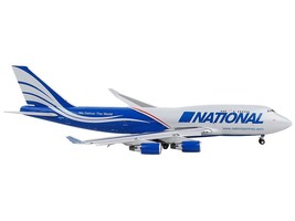 Boeing 747-400F Commercial Aircraft with Flaps Down &quot;National Airlines&quot; Gray an - £66.98 GBP