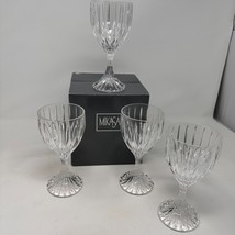 4 MIKASA Park Lane Wine Glasses Crystal Stem Glasses Germany SN101/003 - £33.36 GBP