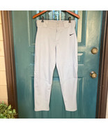 Nike Baseball Pant Youth Extra Large XL Gray Embroidered Logo BSBL Stret... - $18.03