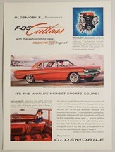 1961 Print Ad Oldsmobile F-85 Cutlass 2-Door Sports Coupe Red Car - £11.99 GBP