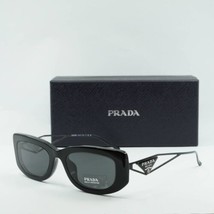PRADA PR14YS 1AB5S0 Black/Dark Gray 53-19-140 Sunglasses New Authentic - $263.51