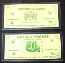 (1) $20. Golden Nugget Casino Fun Night Bill - Money - 1980 - Atlantic City - £15.94 GBP