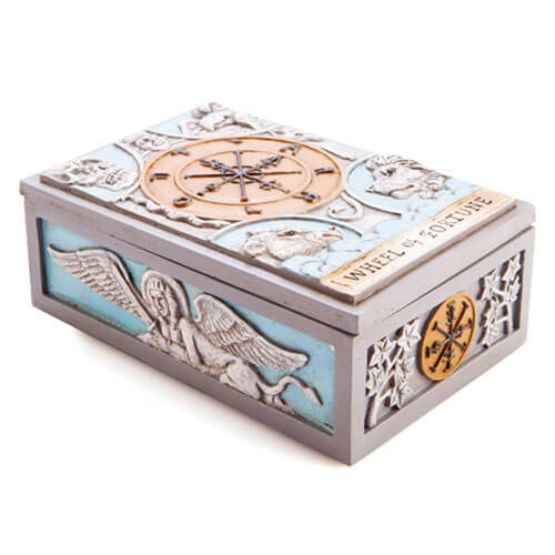 Luxurious Polyresin Tarot Box - Wheel of Fortne