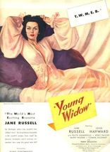 1946 Young Widow Magazine Ad Jane Russell Louis Hayward - $13.86