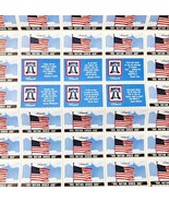 Amvets Envelope Seals American Flag Page Of 45 Complete Vintage NOS OB E22 - $374.96 MXN