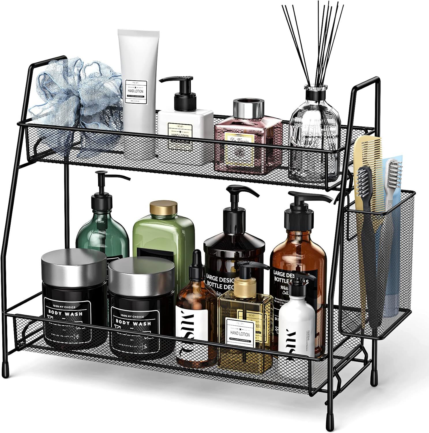 Bathroom Organizer Countertop, Spice Rack Organizer For Cabinet,Bathroom... - $35.97