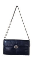 Handbag, shoulder bag made of black cowhide leather from Argentina - $48.51