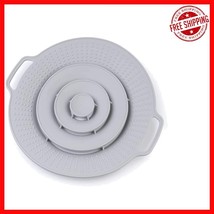2021 Upgrade Grey Heat Resistant Silicone Pot Cover - Prevents Messy Boi... - $334.79 MXN