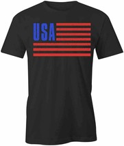 Usa Flag T Shirt Tee Short-Sleeved Cotton America Patriotic Clothing S1BSA433 - £14.25 GBP+