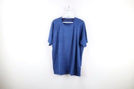 Spyder Swim Mens Size Medium Short Sleeve T-Shirt Heather Blue Polyester - $19.75