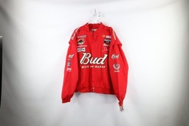 NOS Vtg Y2K 2001 NASCAR Mens XL Dale Earnhardt Jr Budweiser Pit Crew Jacket Red - £218.99 GBP