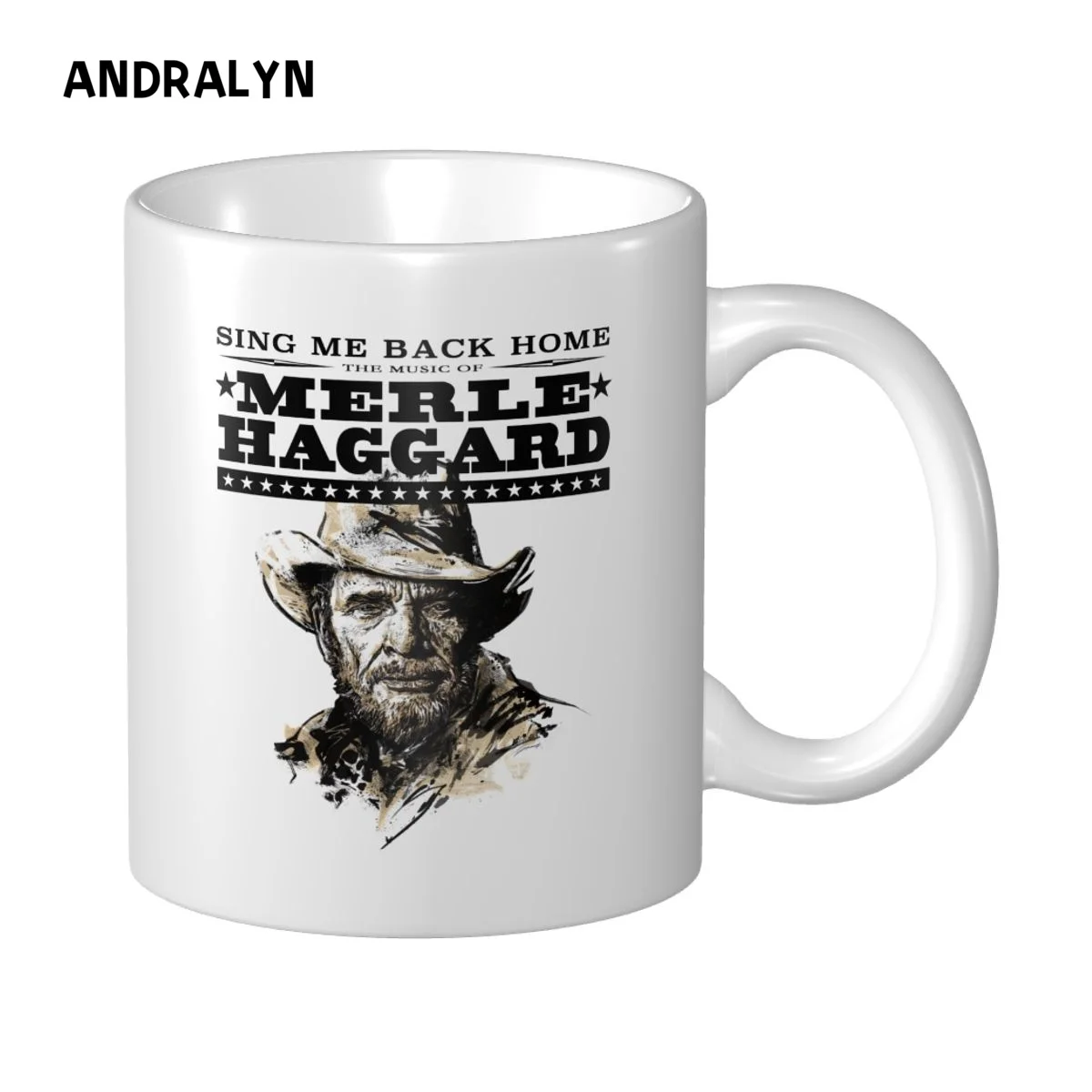 Merle Haggard Mug Mug Coffee Mugs Milk Cup Gift Print Picture - £16.10 GBP