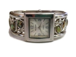 Bay Studio Ladies Quartz Silver Green Bangle Analog Watch BYS129 - £12.30 GBP