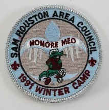 Vintage 1991 Winter Camp Sam Houston Silver Meo Boy Scouts BSA Camp Patch - £9.02 GBP