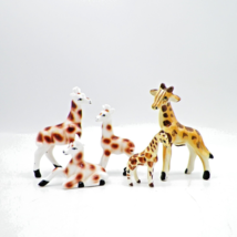 Miniature Bone China Giraffe Figurine Collection Lot of 6 Vintage Safari Animals - £19.81 GBP