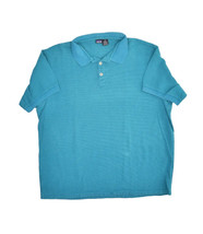 Vintage Patagoinia Polo Shirt Mens XL Blue Short Sleeve 100% Cotton Casual - £15.40 GBP