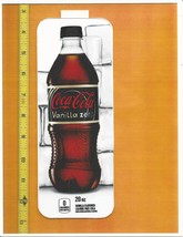 Coke Chameleon Size Coca Cola ZERO Vanilla 20 oz BOTTLE Soda Flavor Strip - £2.34 GBP