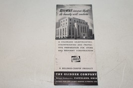 Vintage Glidden Co, Driwal Catalog Brochure Cleveland OH Ephemera - £6.31 GBP