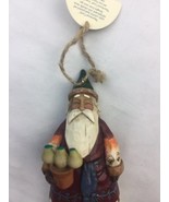 Jim Shore Heartwood Creek Santa A Pear Tree 5.5&quot; Ornament 2002 BROKEN - $439.89 MXN
