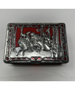 Riley&#39;s Toffee Tin Medieval Figures Embossed Metal England Vintage - £5.81 GBP