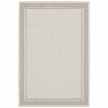 7&#39; X 9&#39; Gray and Ivory Indoor Outdoor Area Rug - $3,359.82 MXN