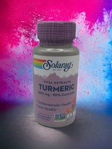Solaray Vital Extracts Turmeric 600 mg 30 Veg Caps Exp 07/2026 - $15.83