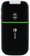 BLACK DORO PHONEEASY 410gsm CELLULAR 2G GSM FLIP CELL PHONE FIDO ROGERS ... - £48.61 GBP