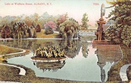 Albany New York~Lake At Wolferts (Msp) ROOST~1909 Pstmk Postcard - £7.65 GBP