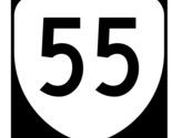 Virginia State Route 55 SR 55 Sticker Decal Highway Sign Road Sign R8254 - $1.95+