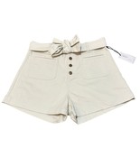 Apiece Apart Marston Tie Waist Denim Shorts Ivory Size 12 New with tags - $88.11