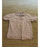 Columbia Nylon Button Up Orange GRT Lightweight Fishing Outdoors Shirt M... - $14.77 CAD