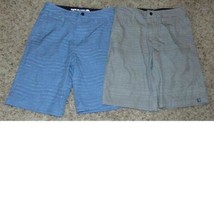 Boys Shorts 2 Pair Free Planet Gray &amp; Blue Microfiber 4 Pocket Casual-si... - £6.78 GBP