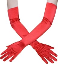 EXTRA-LONG Opera Gloves Party Princess Dressup Cosplay Costume Women Girls-RED - £4.60 GBP