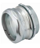 2 Pack Hubbell-RACO (2946) 4” Steel Compression EMT Connector, Concrete ... - $858.85 MXN