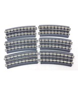 6 Pieces MTH Trains RealTrax O-54 1/2 Curve Track Hollow Rail Used - $27.15 CAD