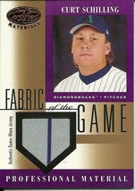 2001 Leaf Certified Materials Fabric Of The Game Base Curt Schilling 111 Dbacks - £3.90 GBP