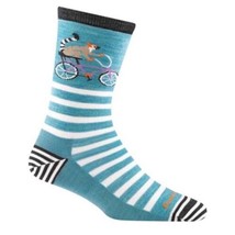 NWOT Darn Tough Women’s Animal Haus Crew Lightweight Socks Aqua Size L - $14.84