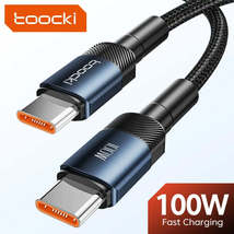 Toocki 100W &amp; 60W Type-C To USB C | Fast Charge Cable - Power Delivery PD Data C - £8.27 GBP+