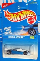 Hot Wheels 1996 Mainline Release #470 Turbo Streak Blue w/ 5SPs No Side Tampos - £3.14 GBP