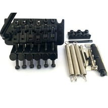 Left Hand Black Guitar Tremolo Bridge Double Locking Assembly with FR SP... - $64.34