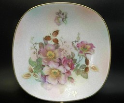 Bavaria Schumann Arzberg Germany Small Dish Bowl Pink Roses Porcelain - £9.39 GBP